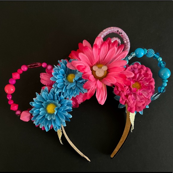 Hercules Pain & Panic Hades Disney Villains Beaded Minnie Mouse Ears Fascinator - Picture 1 of 5